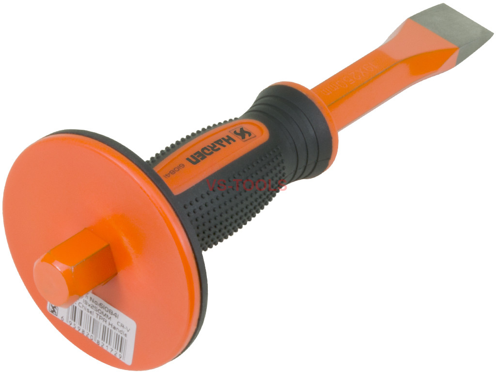 19mm Flat Slotted Head 250mm CRV TPR Hand Guard Handle Concrete Chisel 6959820821729 eBay